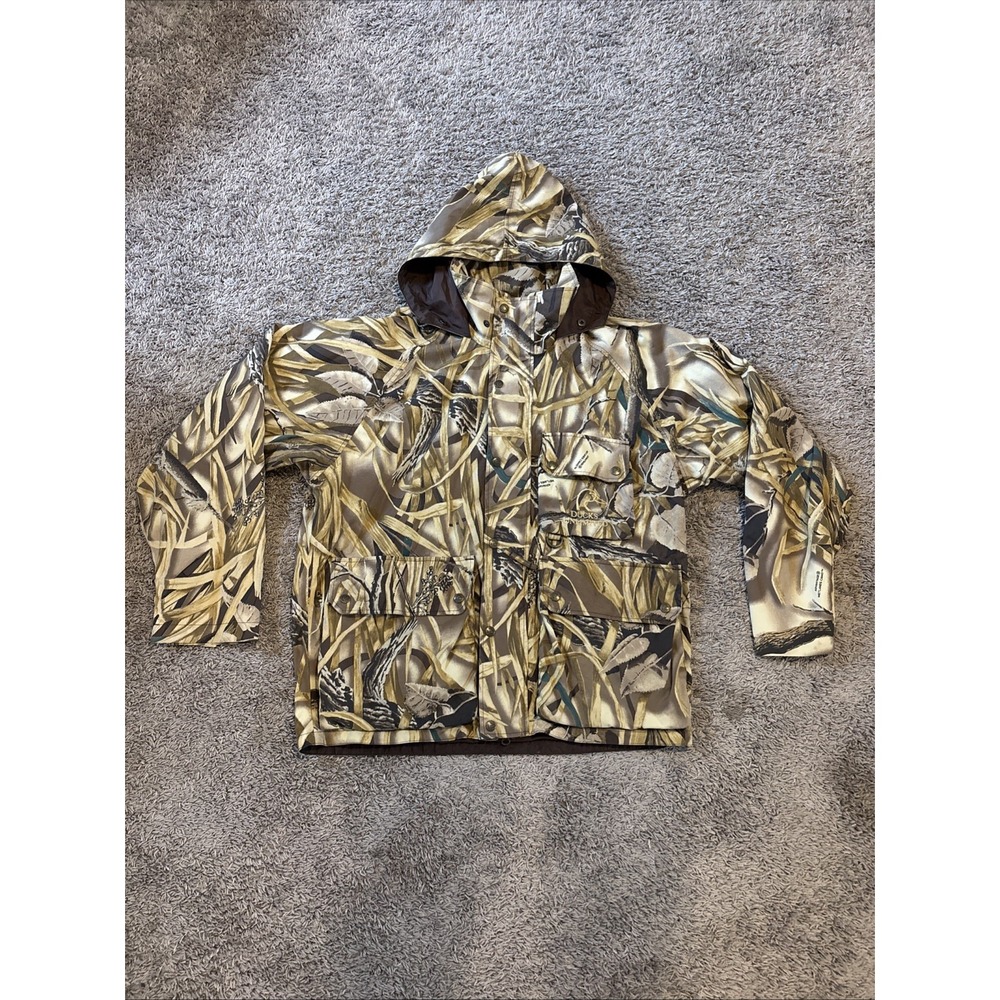 Whitewater Outdoors DUCKS‎ UNLIMITED Advantage Wetlands Camo Hunting Coat L USA